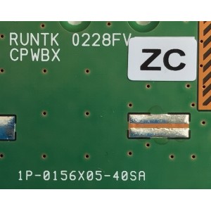 T-CON PARA TV VIZIO / NUMERO DE PARTE RUNTK0228FVZC / 1P-0156X05-40SA / CPWBX / MODELO E80-E3